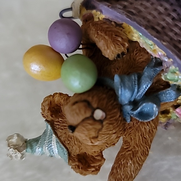 BOYDS BASKETBEARIES HAPPY, A BASKET OF BIRTHDAY WISHES Figurine - Picture 6 of 7